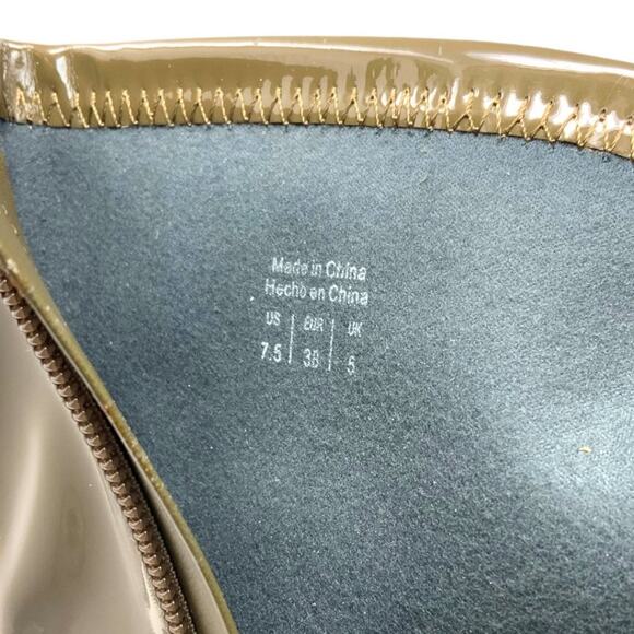 Aldo Fidella Faux Patent Leather Ankle Bootie Olive Green Size 7.5 NWT $140 MSRP - Picture 6 of 7